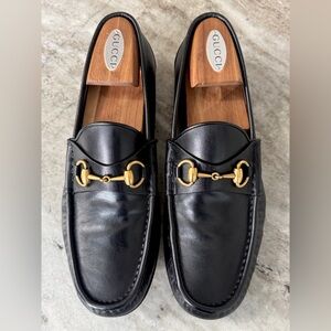 Gucci | Shoes | Gucci Mens Loafers Black Leather Size 45d 